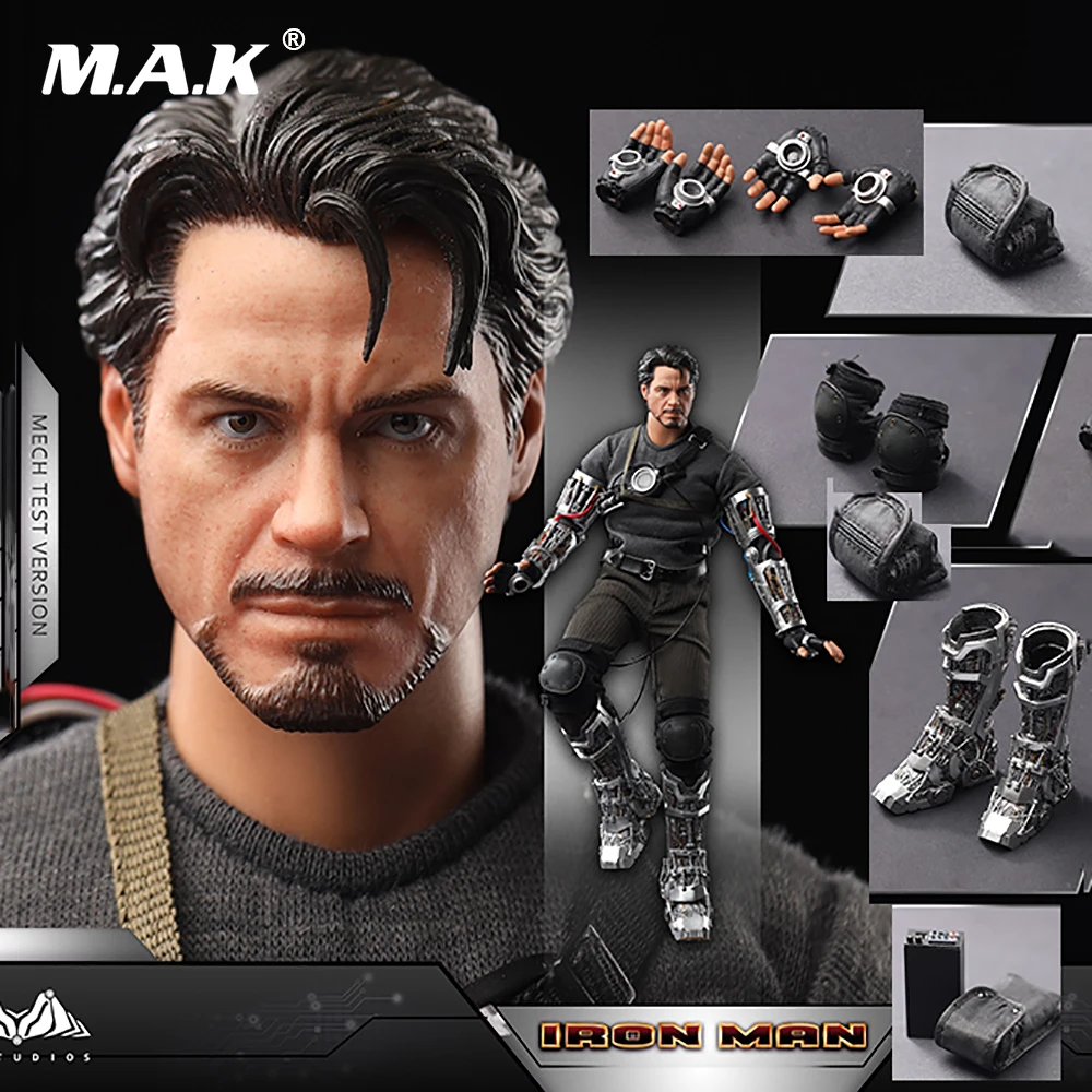 

In stock 1/6 scale M-STUDIOS MS008 Iron Man 1 Tony Stark Debug scenario Action figure 12inches doll figure For Collection