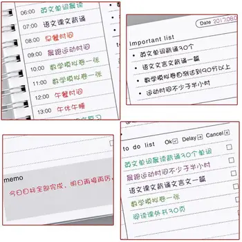 

Notepad Daily Plan Time Management Schedule Student Notepad Agenda Notepad Organizer Planner Self-discipline Diary L1Y2