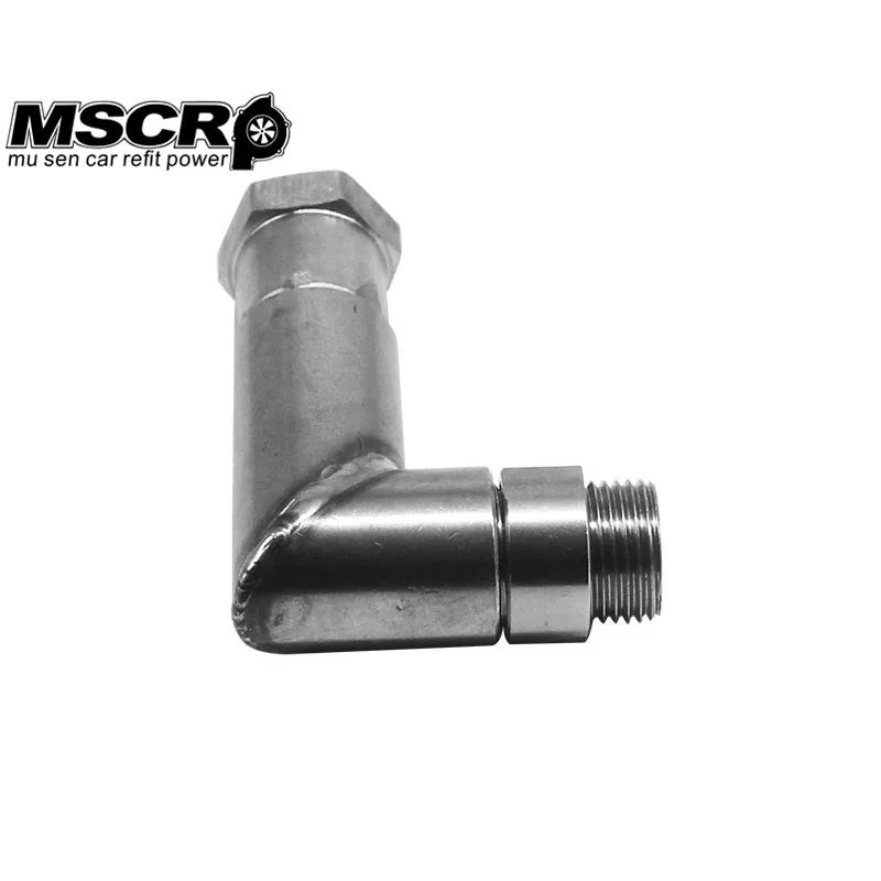 O2 oxygen sensor angled extender spacer 90 degree 02 bung extension M18