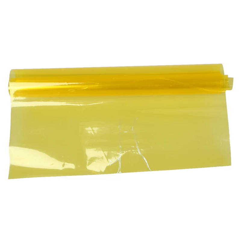 Yellow Car Tail Fog Head Light Headlight Tint Film Cover 30x60cm