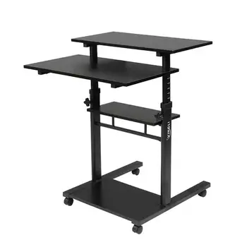 

Standing Lifting Computer Table Single Tube Lifting Black [70*70*65.5CM]