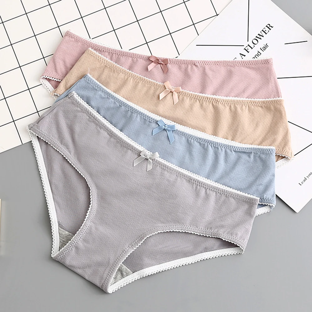 Summer new style Japanese low waist women's underwear simple ladies