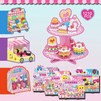 

DIY Cake Sushi Ice Cream Water Sticky Beads Girls Toys Crystal Color Water Spray Educational toys Beads for Kids Gift