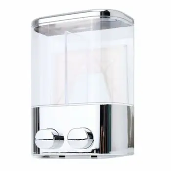 

Double Wall Mount Soap Shampoo Shower Gel Dispenser Liquid Foam Lotion Bottle