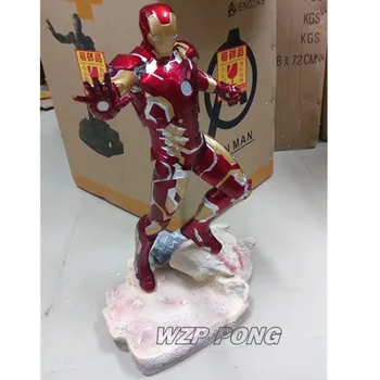 

50cm Avengers Endgame Iron Man mk43 battle form Statue Resin Full-length Action Figure Collectible Model Toy Gift