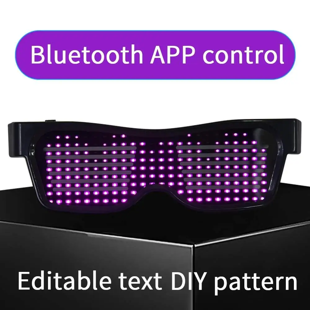 Волшебные Bluetooth светодиодные очки для вечеринок приложение управления