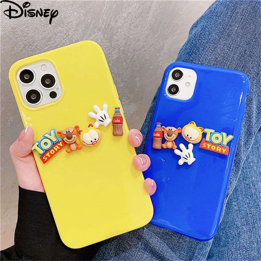 Disney Cartoon Kawaii 3D Toy Story 4 Soft Protective Phone Case For IPhone 12 11 Pro Max 7 8 Plus XR XS X Shockproof Back Covers | Мобильные