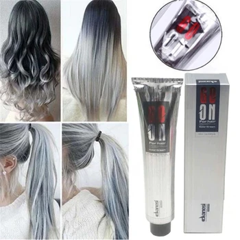 

Popular Color Unisex Smoky Gray Punk Style Hair Dye Color Natural Permanent Super Hair Dye Cream Hair Color Wax
