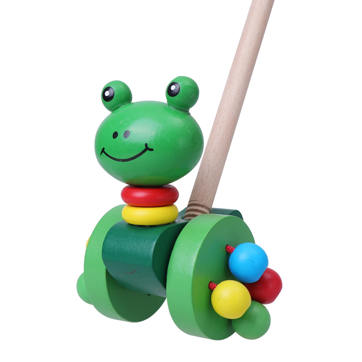 Wooden Trolley Baby Walker Toy Premium Material Cartoon Design Educational