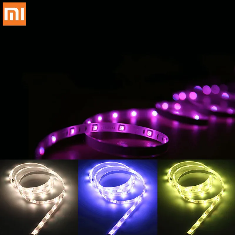 

Xiaomi Yeelight Smart Light Strip 1m Extendable LED RGB Color Strip Lights Work with Google Assistant Mi Home Alexa