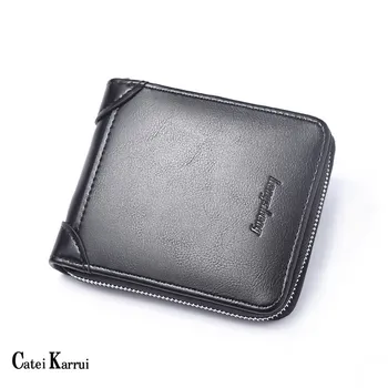 

Catei Karrui 2020 New Men's short wallet retro zipper small wallet US dollar multifunctional wallet large capacity man wallet