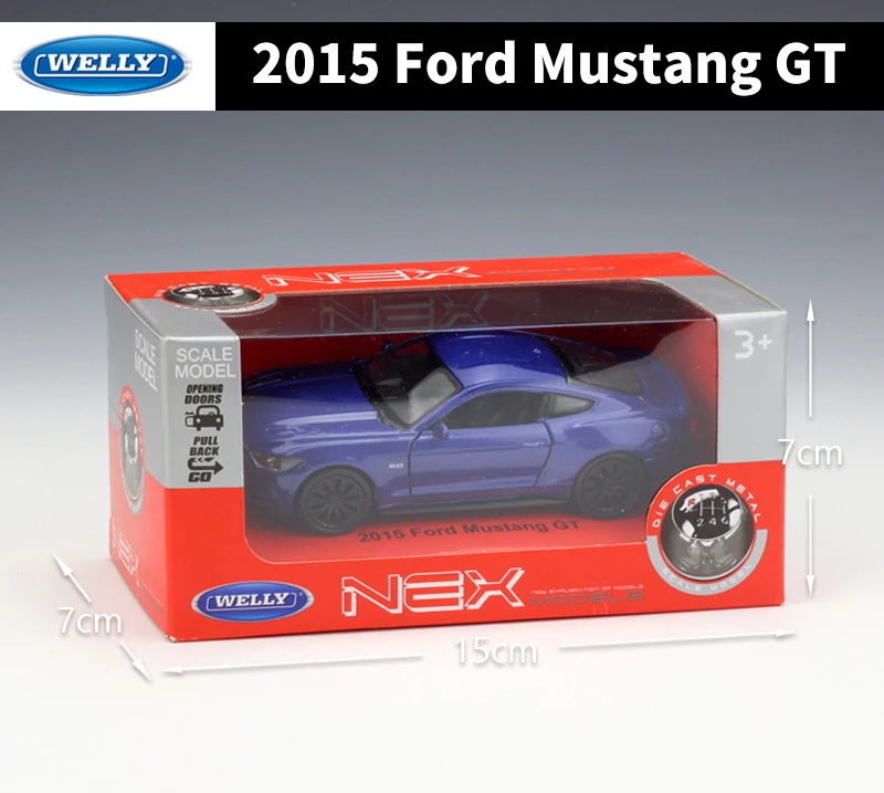 WELLY литой 1:36 металлический автомобиль 2015 Ford Mustang GT спортивный модель автомобиля