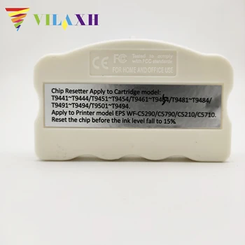 

Vilaxh Chip Resetter T948 T9441 T9451 T9461 Works For EPSON WorkForce Pro WF-C5210DW WF-C5290DW WF-C5710DWF WF-C57 Printer