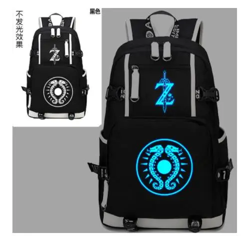 as pictures Новинка, сумки для геймеров, Светящийся рюкзак, косплей, Дыхание Дикого глаза, студенческий школьный ранец, унисекс, для путешествий, на плечо, сумки для ноутбука, дневные сумки - Цвет: as pictures