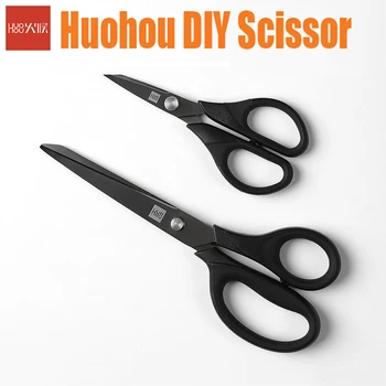 

Huohou Titanium-plated Scissors Black Sharp Sets Sewing Thread Antirust Pruning Scissor Leaves Trimmer Non-slip Tools Kit