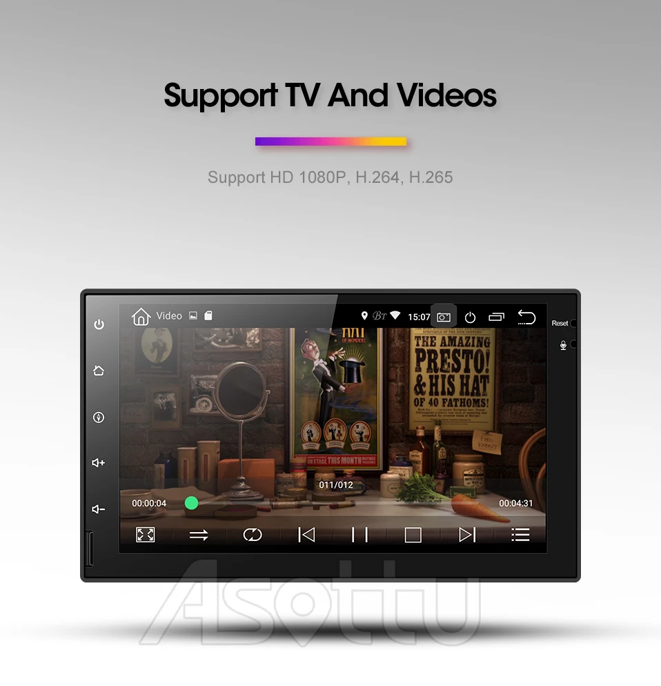 Asottu cwd7060 2 г Android 8.1 dvd-gps-навигация Радио Видео плеер стерео Универсальный 2 DIN радио Автомобильный мультимедийный плеер, GPS