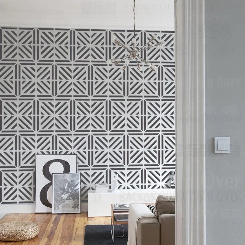 Stensil Cat 50cm 60cm Pola Lantai Mandala Besar Stensil Untuk Dekorasi Pola Furnitur Template Arab Muslim Islami S030 Aliexpress