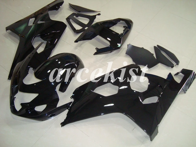 

New ABS Motorcycle Injection Full Fairings Kit Fit for Suzuki GSX-R600 GSX-R750 K4 2004 2005 04 05 Bodywork set All black glossy