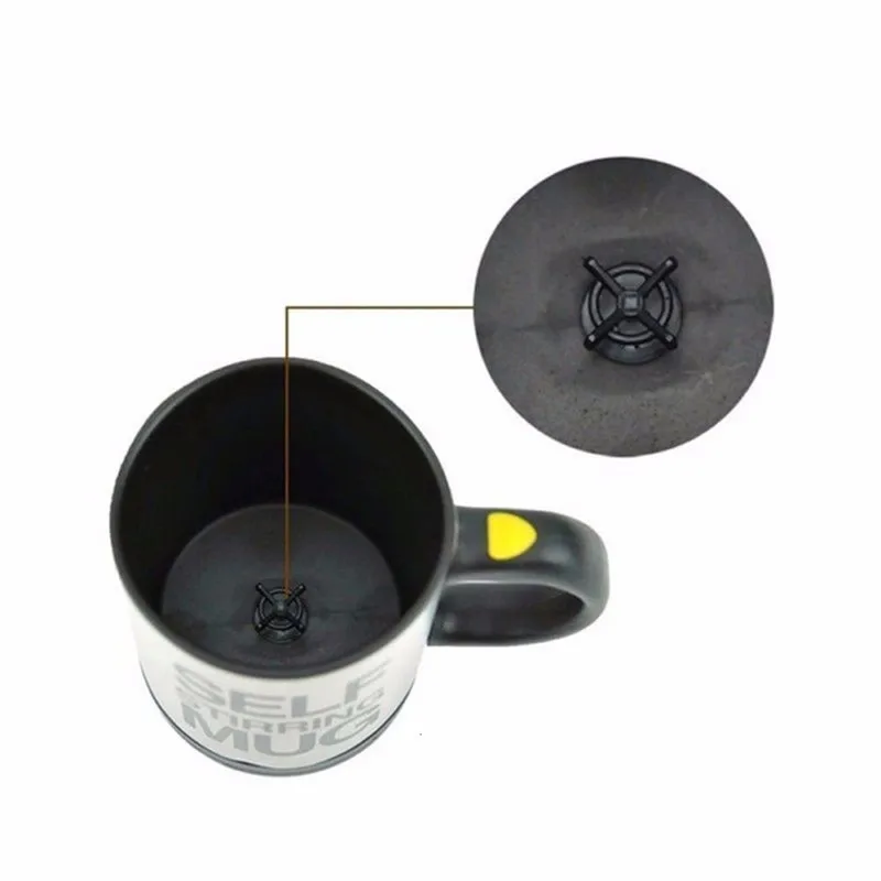 Electric Stirring Cup Electric Mixing Cup Electric Stirring Mug Self Stirring Mug Mixer Mini Electric Blender Portable Coffee Tea Cup Stainless Steel Automatic Lazy Mixing