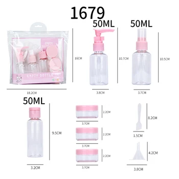

2 Sets Empty Bottle Spray Bottle Refillable Multifunctional Liquid Containers Atomizer Pump Bottle Dispenser Tools For Makeup