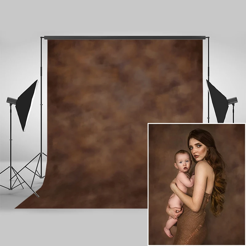 

Mocsicka Retro Brown Abstract Photograohy Backdrops Newborn Baby Child Maternity Artistic Portrait Background Photo Studio Prop