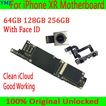 

100% original unlocked For iphone XR motherboard with face ID logic board for iphone XR mainboard 64GB/128GB/256GB good tested