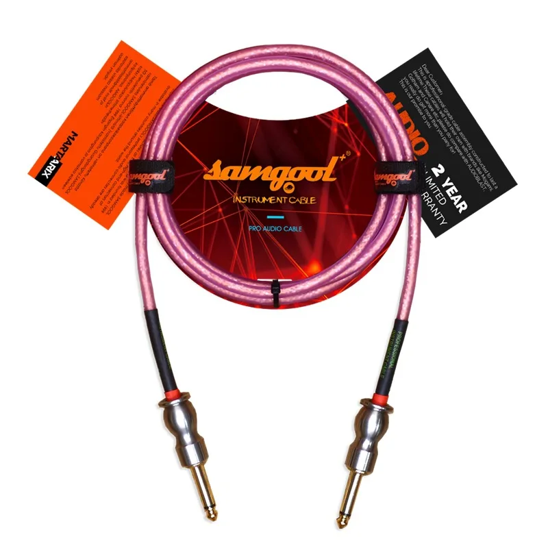 Samgool+ electric guitar cable noise reduction performance box piano bass effect sound sterling silver shield | Спорт и развлечения