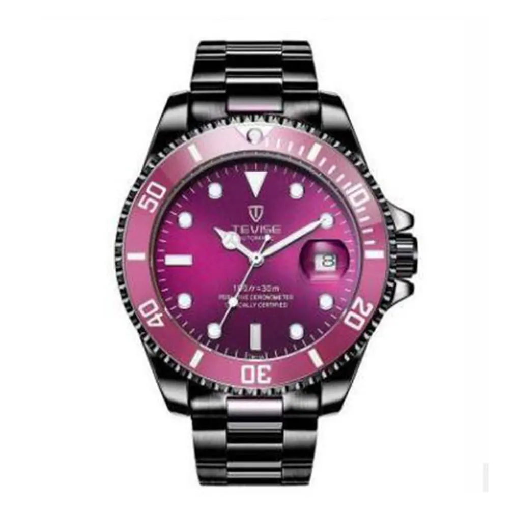 07 Green Water Ghost Watch Men'S Luxury Mechanical Watch Steel Belt Waterproof Automatic Watch Business Watch Men Watch - Цвет: 07