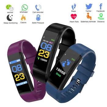 

Smart Watch Bracelet IP67 Waterproof Fitness Tracker Smartband Fitness Health Bracelet Heart Rate Blood Pressure Smart Band