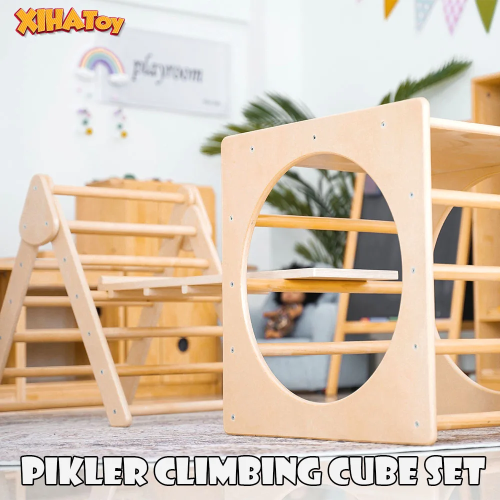 Pikler Arch Ramp Triangle Montessori Furniture Sets Baby Toys Climbing Toddler Wooden Gym Kindergarten Dropship | Игрушки и хобби
