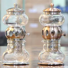 Часовая стеклянная кофемашина для капельного кофе стекло/нержавеющая сталь 600 мл 13x32x15 см