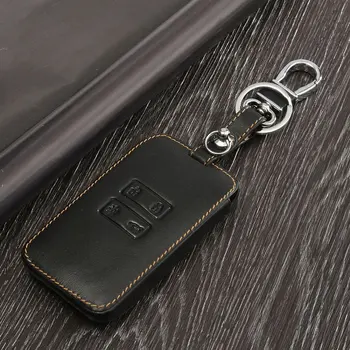 

Car Auto Leather Key Holder Remote Cover Case Key Cover Case Protector For Renault for Kadjar 2016 Keychain