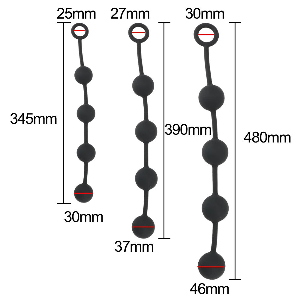 Extra Long Beads Anal Plug For G-spot And Butt Stimulation_voghion.com