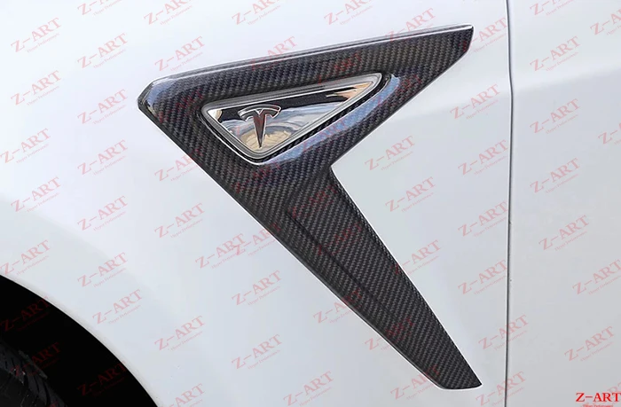 2013- Z-ART для Tesla Модель S полный карбоновое волокно укажите рамку карбоновое волокно крыло Накладка для Tesla модель S