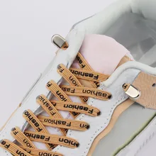 1pair Men And Woman Shoe No Tie Shoelaces Fashion Beautiful Fast Metal Buckle Elastic Shoelace Leisure Walk Sports Lazy Laces