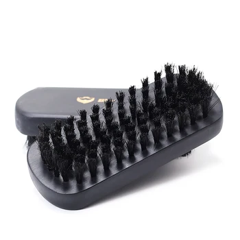 

Blue ZOO Grass Tree Black Oval Bristle Brush Men Curved Surface Beard Comb Moustache Care Supplies