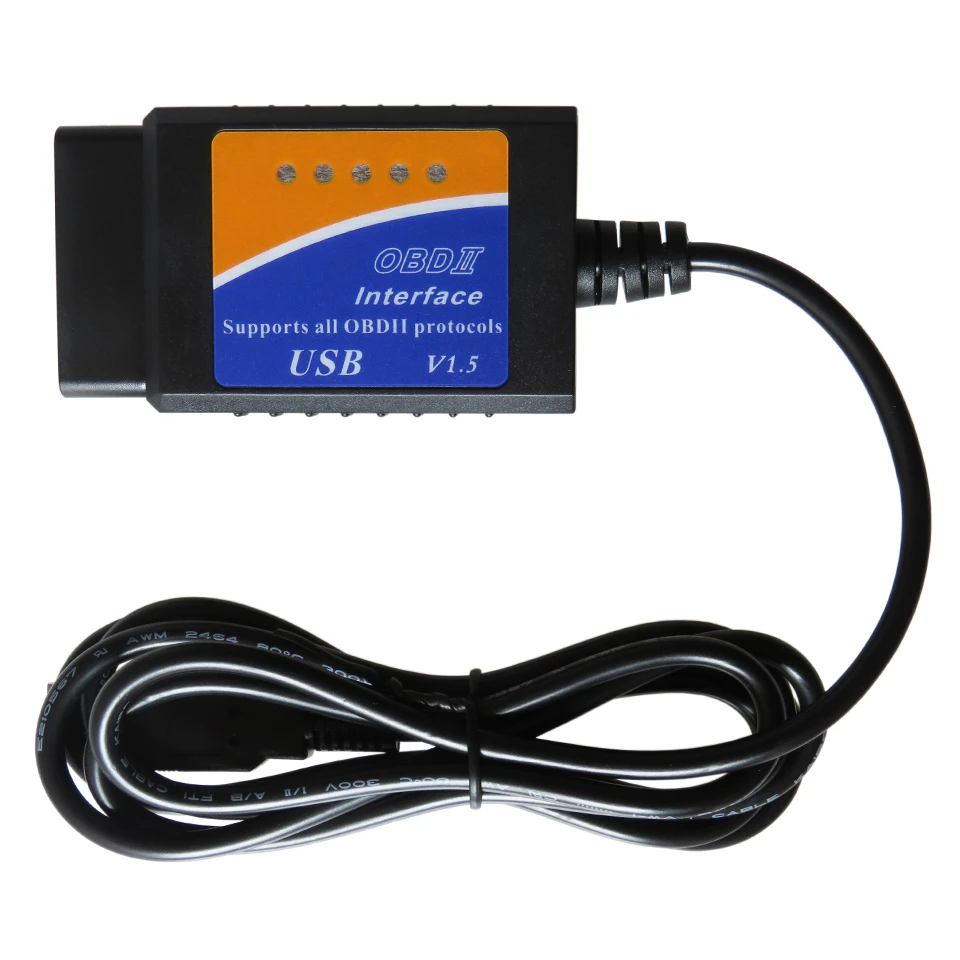 ELM327 V1.5 USB OBD2 Scanner For Car ELM 327 V 1.5 OBDII Auto