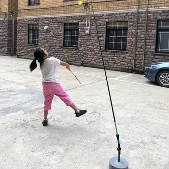 

Badminton Solo Practice Training Aid Serve Sport Exercise Base Racket Device Powerbase Self Study Equipment Rebound Device