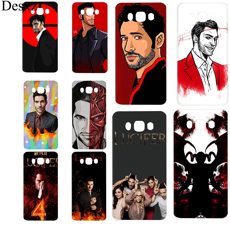 

Mobile Phone Case For Samsung J1 J2 J3 J5 J6 J7 Prime Hard Cover Lucifer Tom Ellis Shell Bag