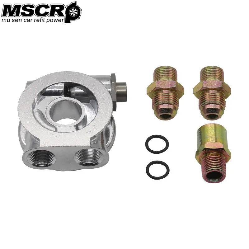 

Сэндвич-пластина для фильтра масляного радиатора, адаптер термостата AN10, фитинги 3/4 дюйма 16-UNF, масло для масляного фильтра