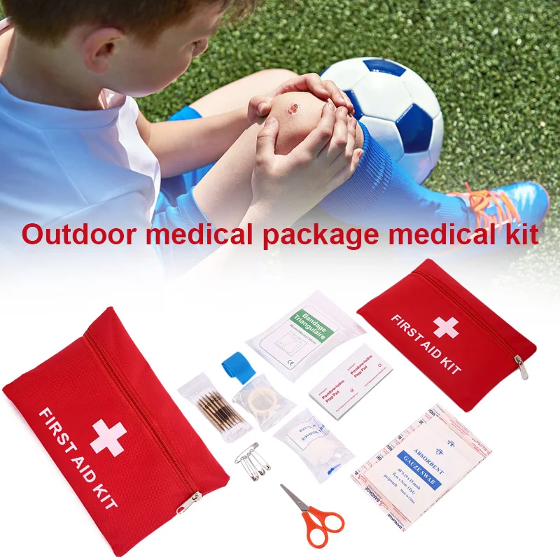 Multipurpose 14PCS Portable Camp Medical Disinfection Emergency Medical Kit First Aid Bag Survival Drugs First Aid Kit Hike