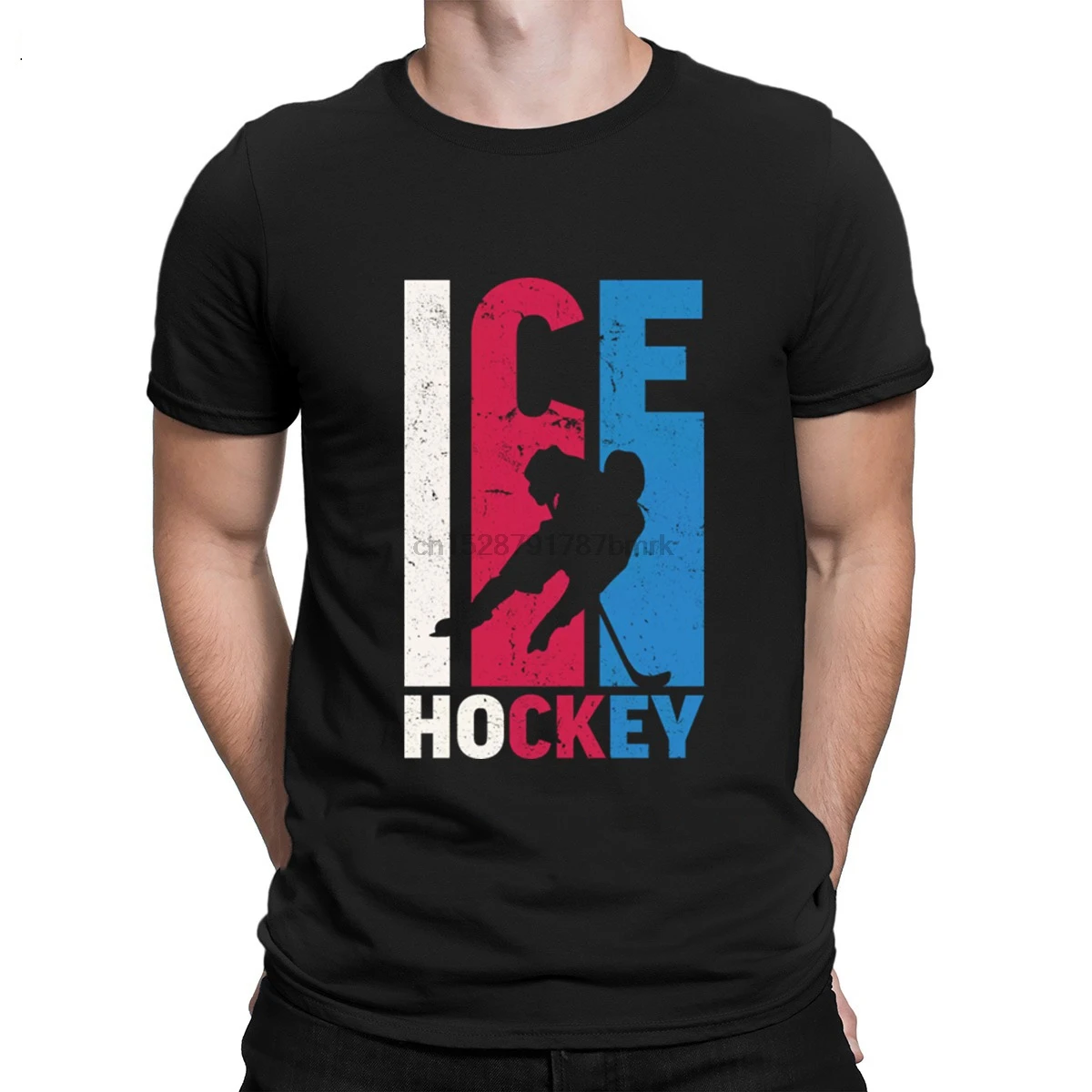 Icehockey винтажная Подарочная футболка одежда европейский размер S-3xl