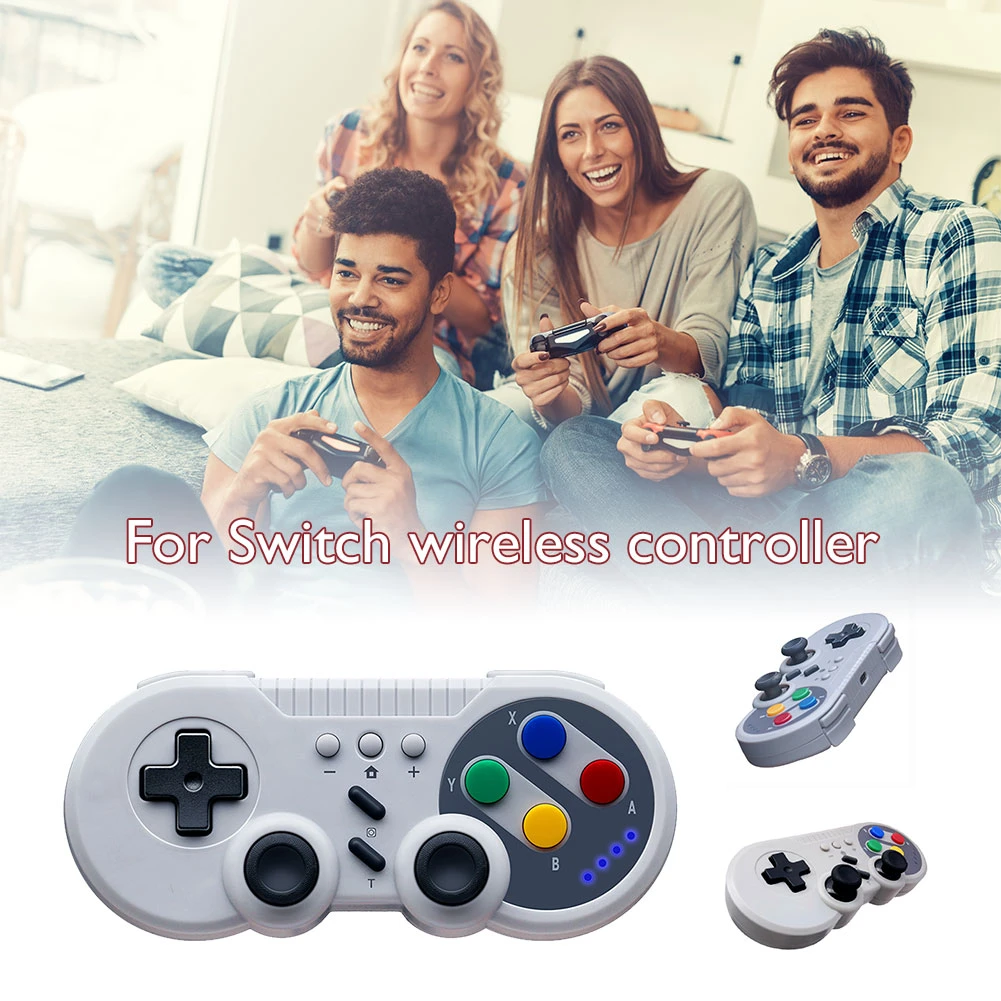Wireless Gamepad Controller Portable Handheld Joystick Game Console for Nintendo Switch PC Dual Motor Vibration Turbo