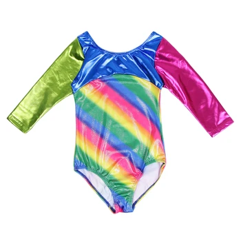 

Kids Girls Rainbow 4-8Y Ballet Dance Gymnastics Leotards Fitness Unitards Gyms