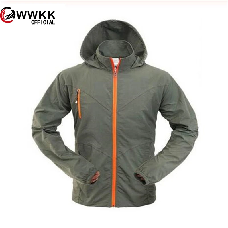

Mens Hiking Jackets Camping Softshell Outdoor Quick-drying Jacket Men Windbreaker Water Spring and summer Resistant Coat Sport
