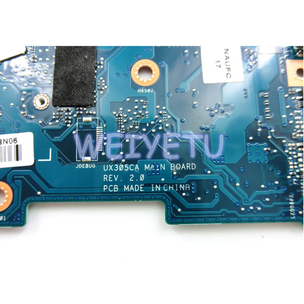 UX305CA для ASUS UX305CA UX305C U305C материнская плата интегрирована с M3-6Y30 ЦП на плате 8G UX305CA материнская плата Rev2.0 тестовая работа