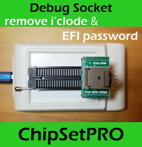 Программатор SVOD V3 + WSON/гнездо QFN SPI SWD SAM EFI ROM инструмент для отлаживания Apple Macbook ME