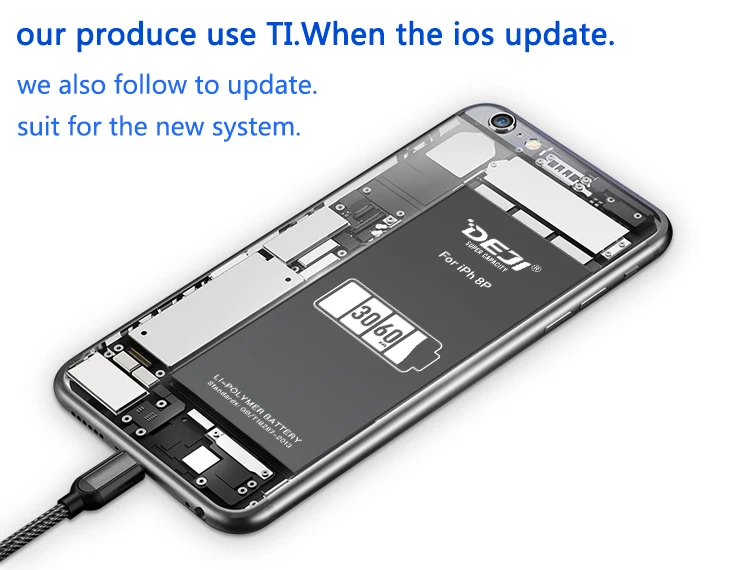 DEJI для iphone 8 батарея с бесплатными инструментами комплект реальная Высокая емкость для iphone 8plus Замена батарей 0 цикл