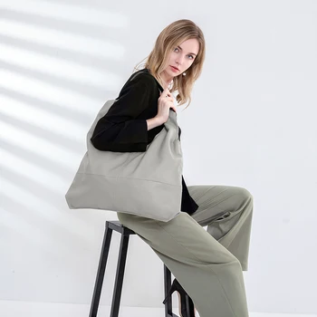 

ZROM 2019 Women Leather handbags Soft Sheepskin leather Large Capacity Totes Handbag fashion shoulder bags