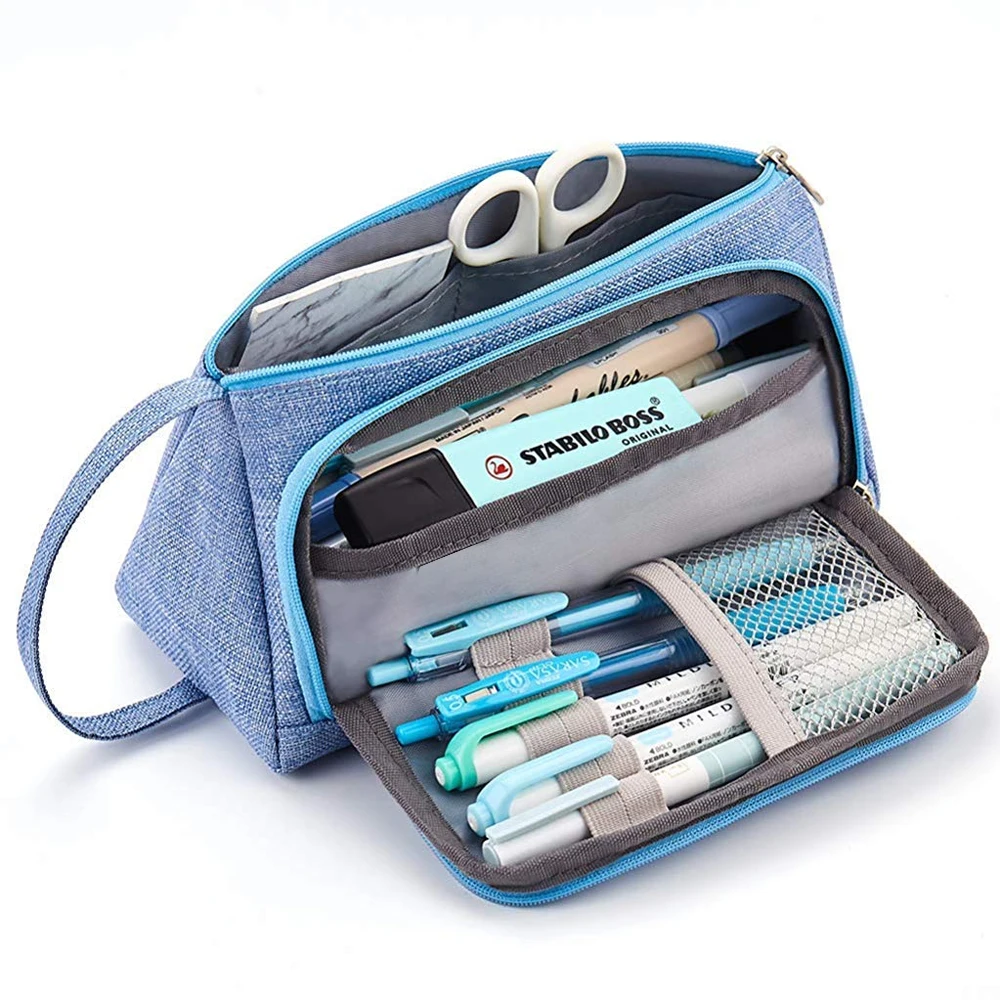 

Pencil Case School Student Stationery Pencil Bag Portable Pen Brushes Pouch Box Gifts Supplies Kawaii Lovely Large Capacity